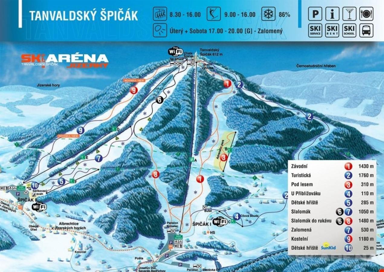 Chata Bajama Bedřichov Esterno foto
